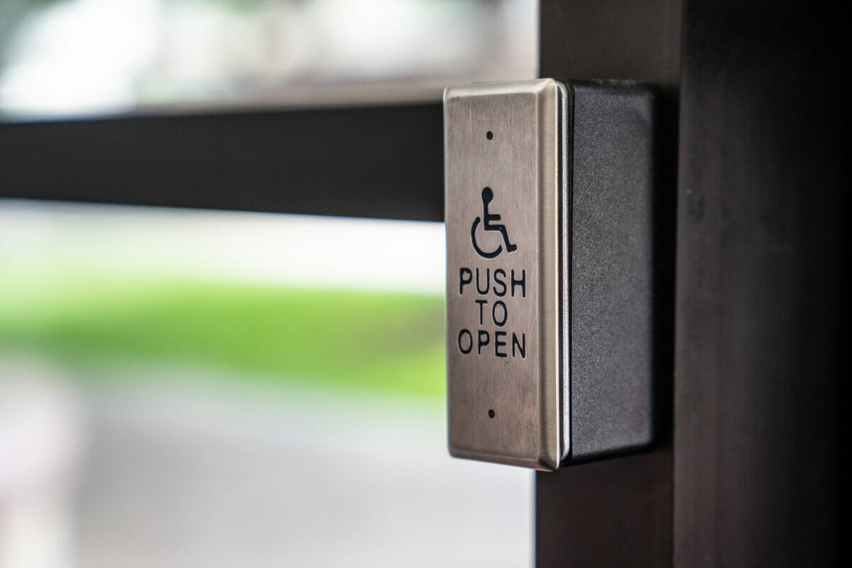 door handle, push to open.
Revised description: A push to open door handle.
