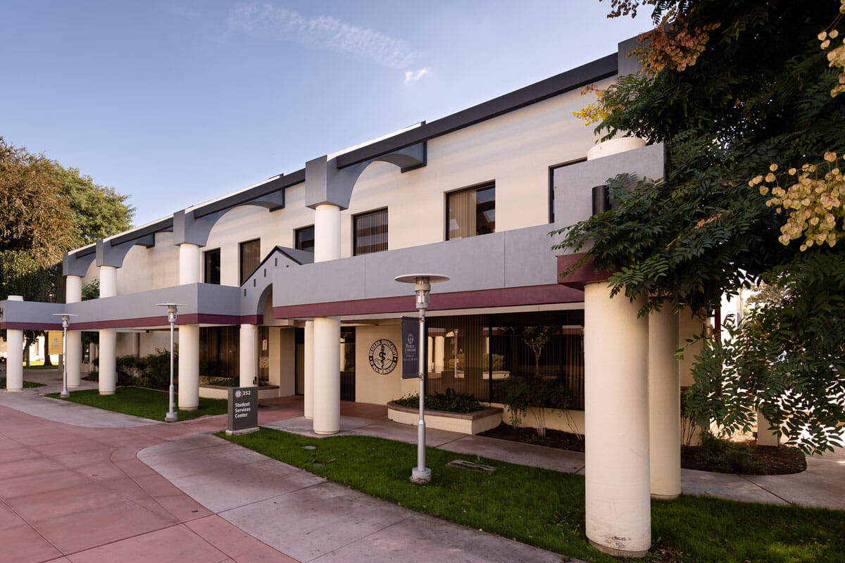 Exterior of Student Services building