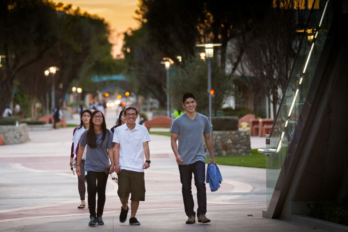 WesternU Students on esplanade