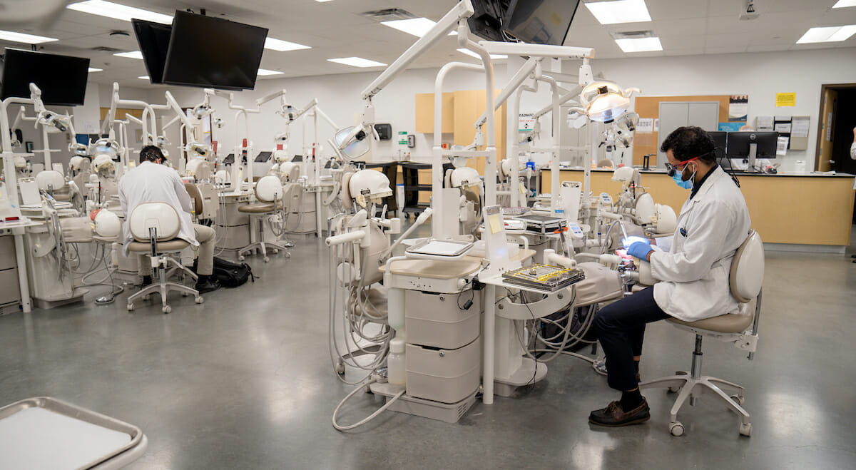 College of Dental Medicine second- and third-year students were allowed to use the Dental Sim Lab to get more practice using the manikin