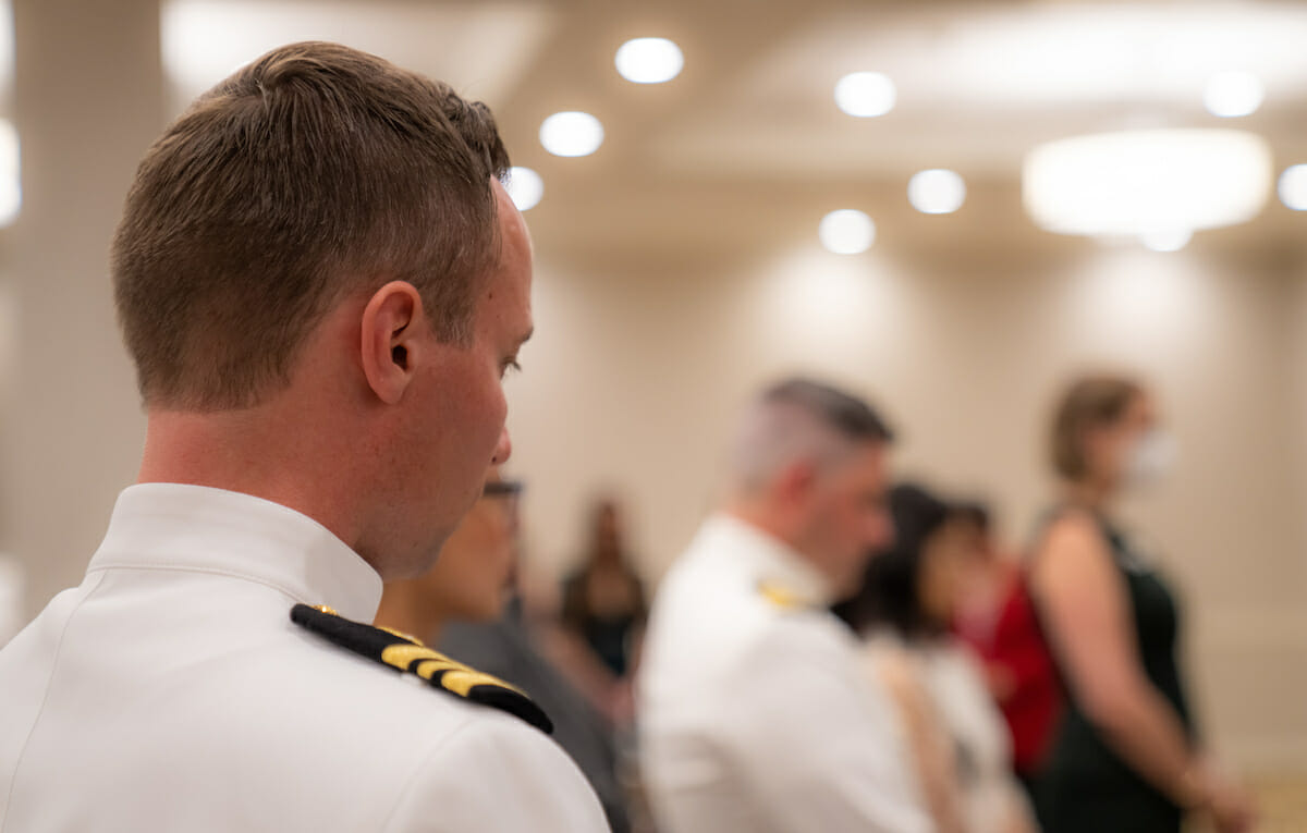 Seven College of Osteopathic Medicine of the Pacific student were commissioned Tuesday May 17, 2022 during an Armed Forces Commissioning Ceremony and Recognition Dinner held at the Pasadena Hilton.