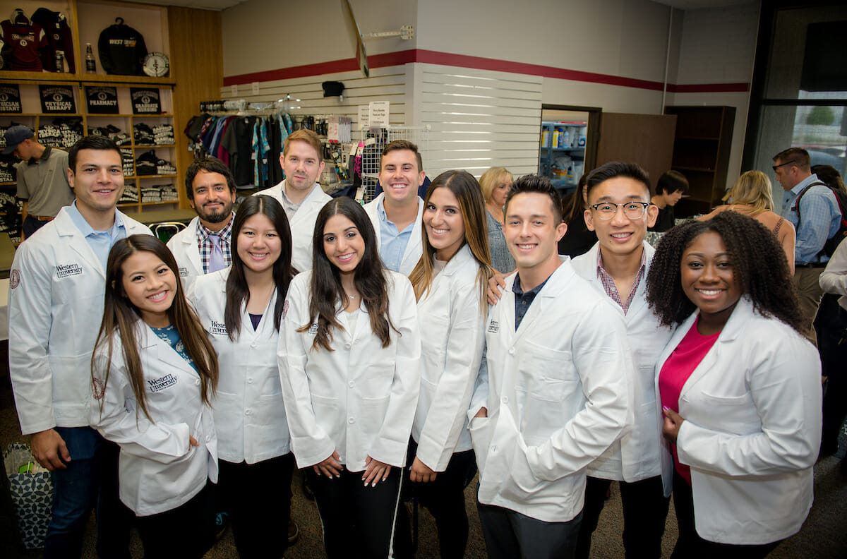 PA students white coats