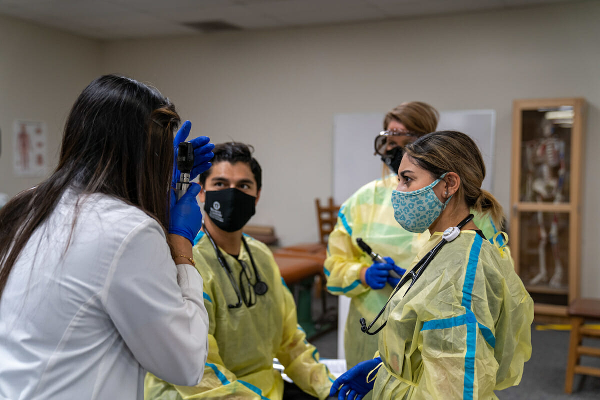 First-year physical therapy (PT) and physician assistant (PA) students from the College of Health Sciences