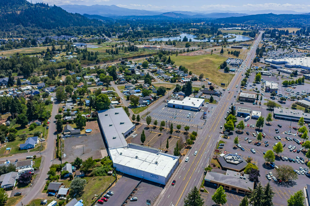 Aerial view, town