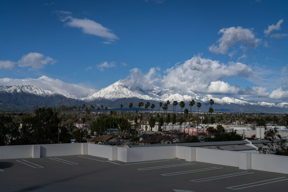 white, parking lot