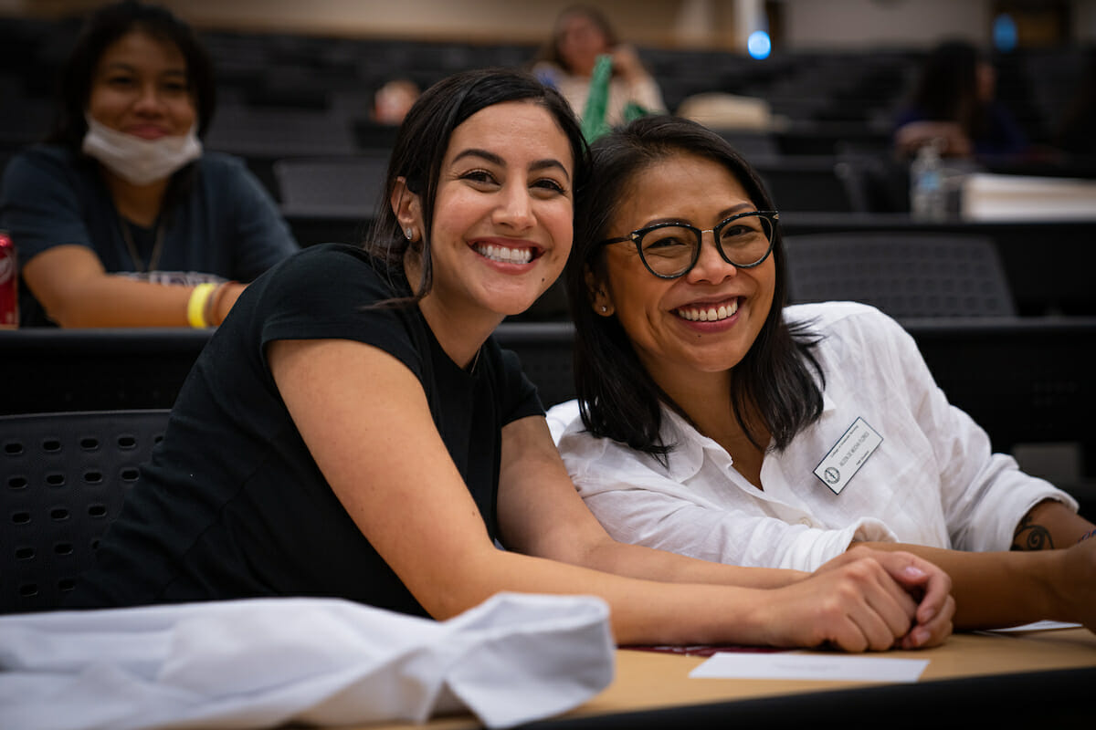 the College of Graduate Nursing held a White Coat Ceremony for FNP students. Guest speakers included board member John Forbing, and Dr. Cynthia Jovanov, President of the California Association for Nurse Practitioners.