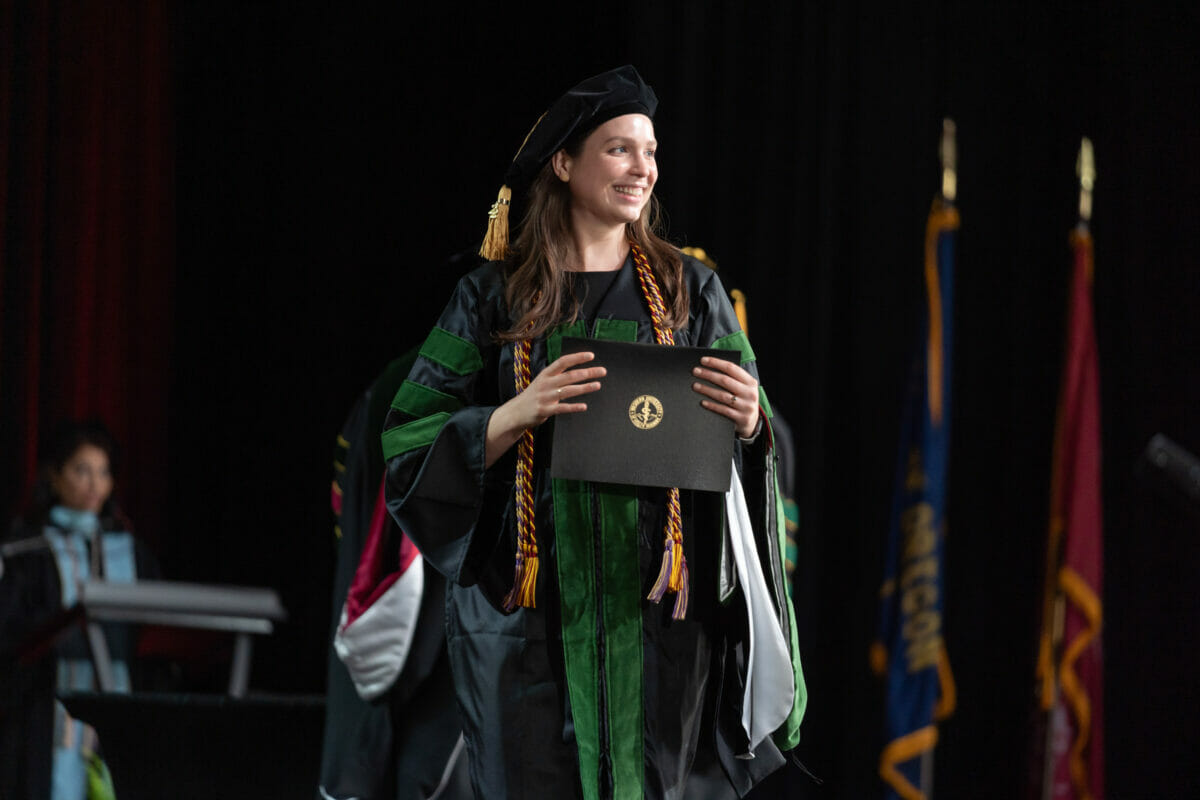 graduation gown, diploma