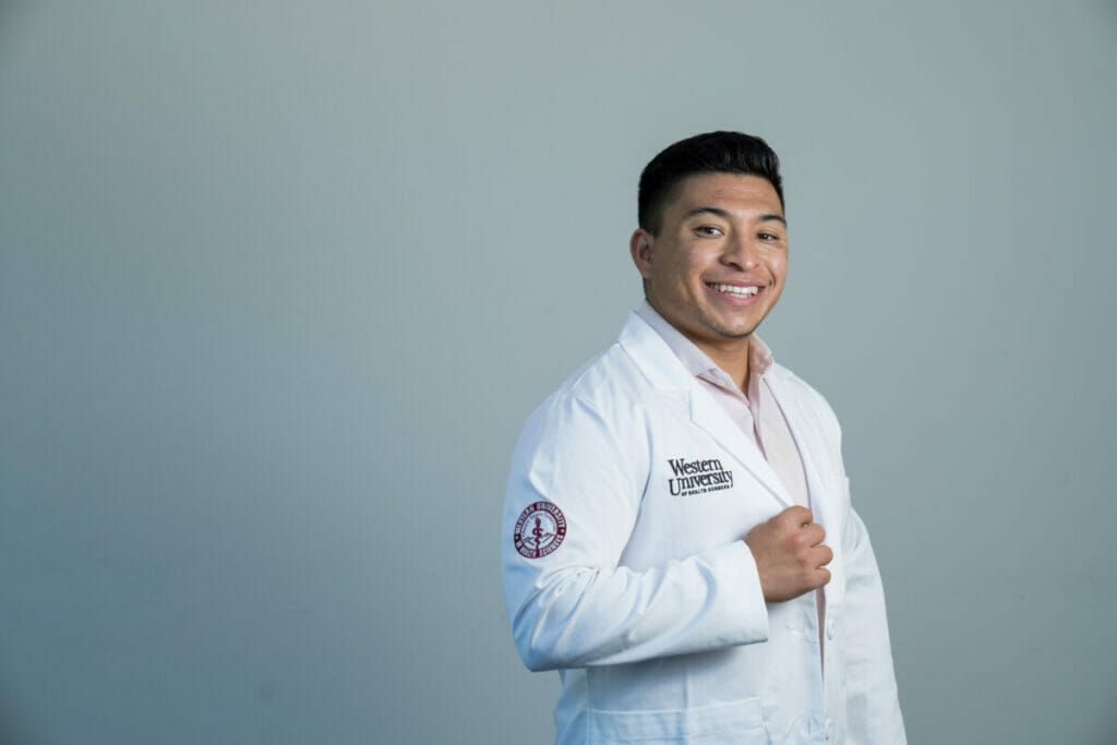 Chavy in a white coat