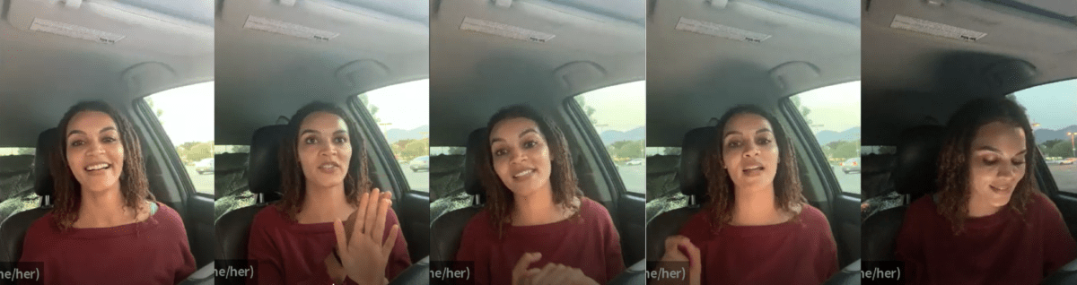 Azaria Lewis in Car