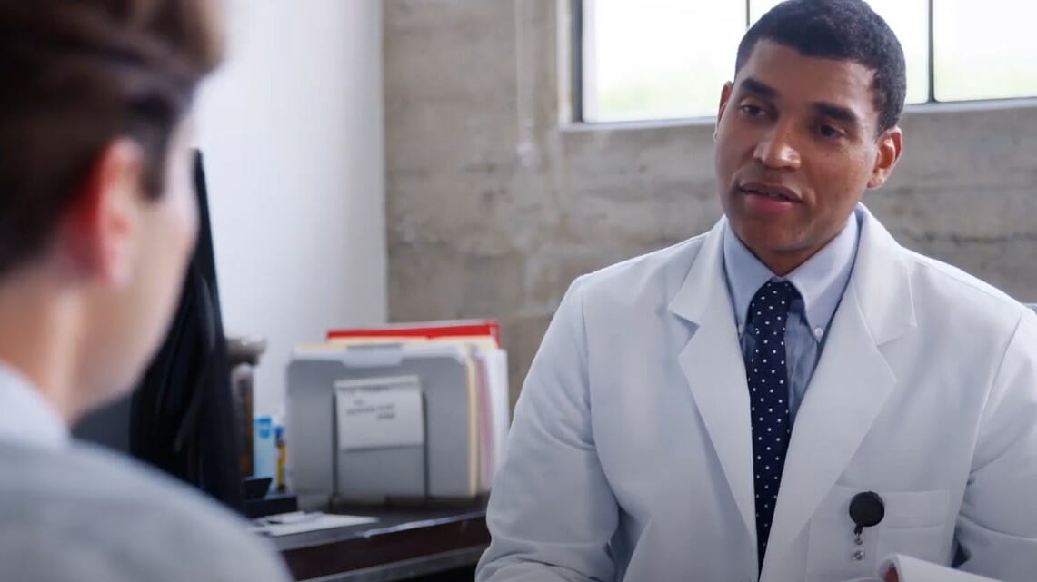 Doctor talking