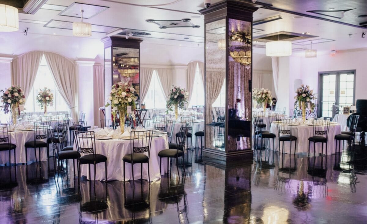 Decorated dining hall