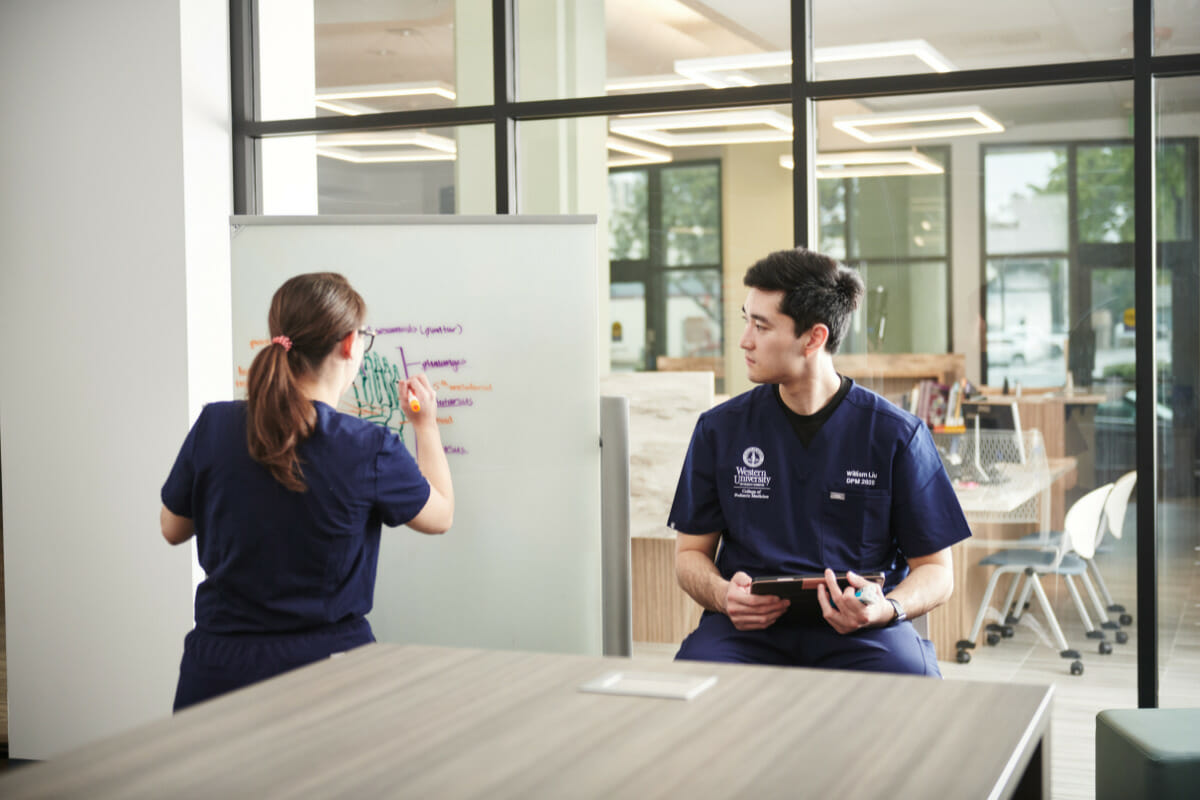 two nurses, office