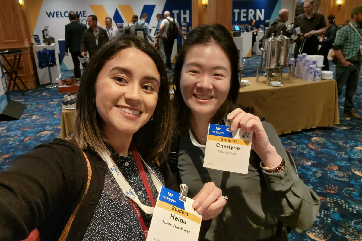young women, conference, badges.