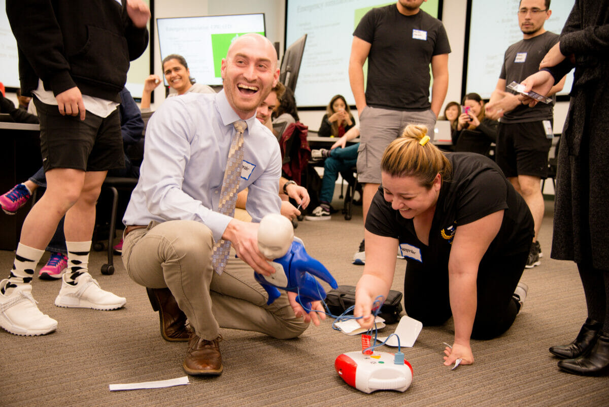 Image of students during a Interprofessional Education session