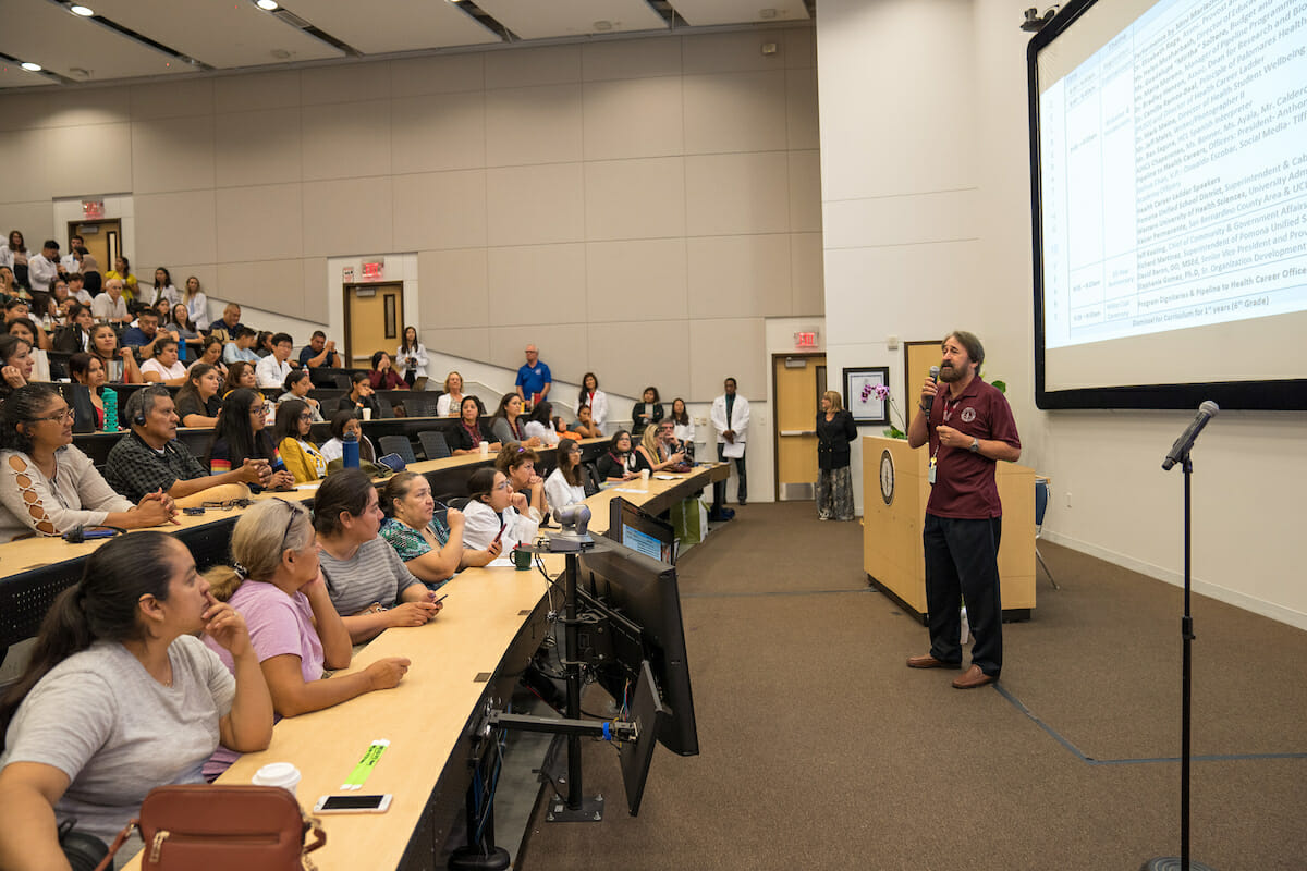 Pomona Health Career Ladder celebrated is 10th year as a multi-institutional formal alliance of WesternU with Cal Poly Pomona and PUSD then held its traditional Saturday academy themed “safety preparedness” Saturday, Sept. 21, 2019