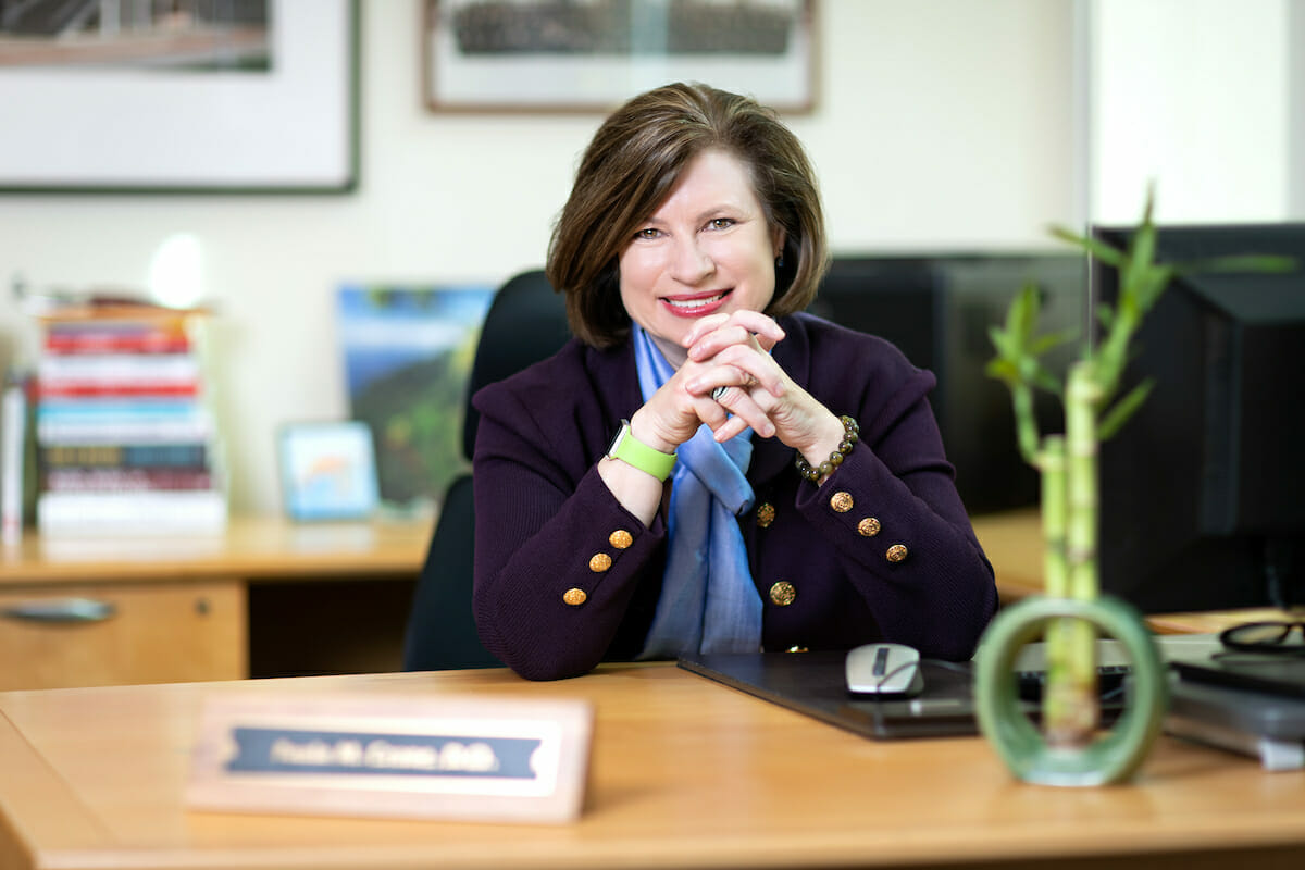 Paula M. Crone, D.O. in her office