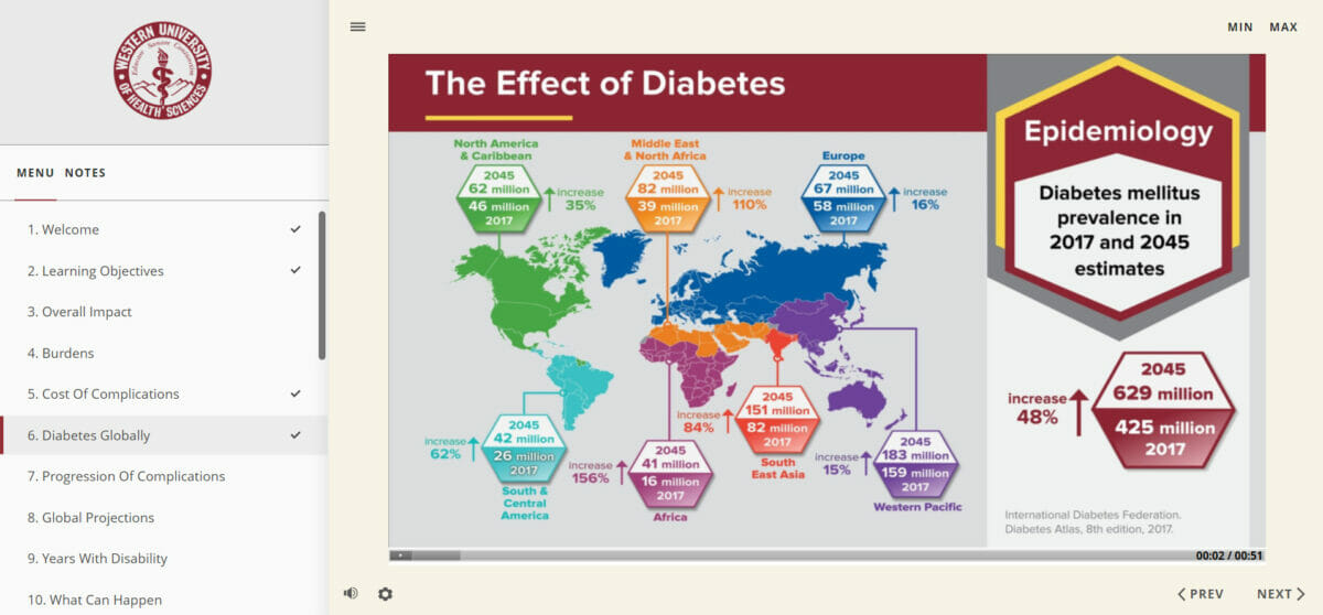 Image of an inactive slideshow on diabetes mellitus