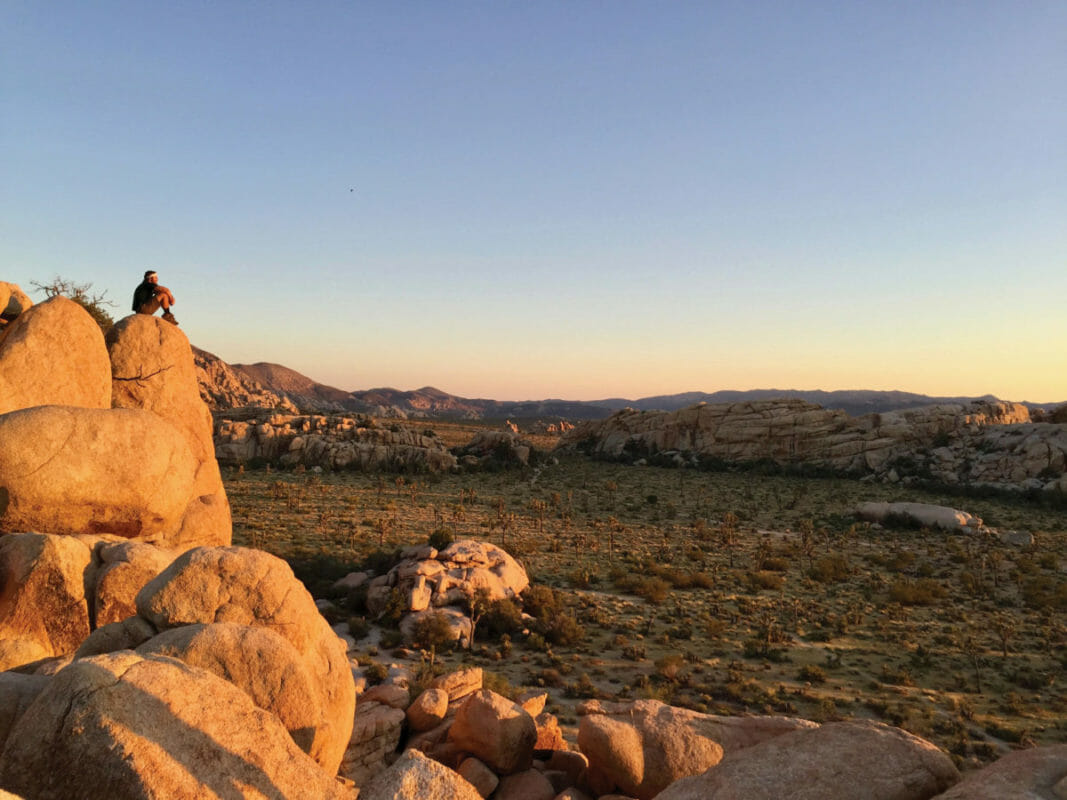 BrittanyMammano_HHS_2017 Person sitting on high rock