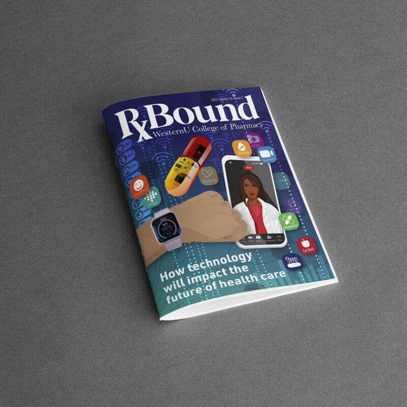 The cover of r bound magazine.