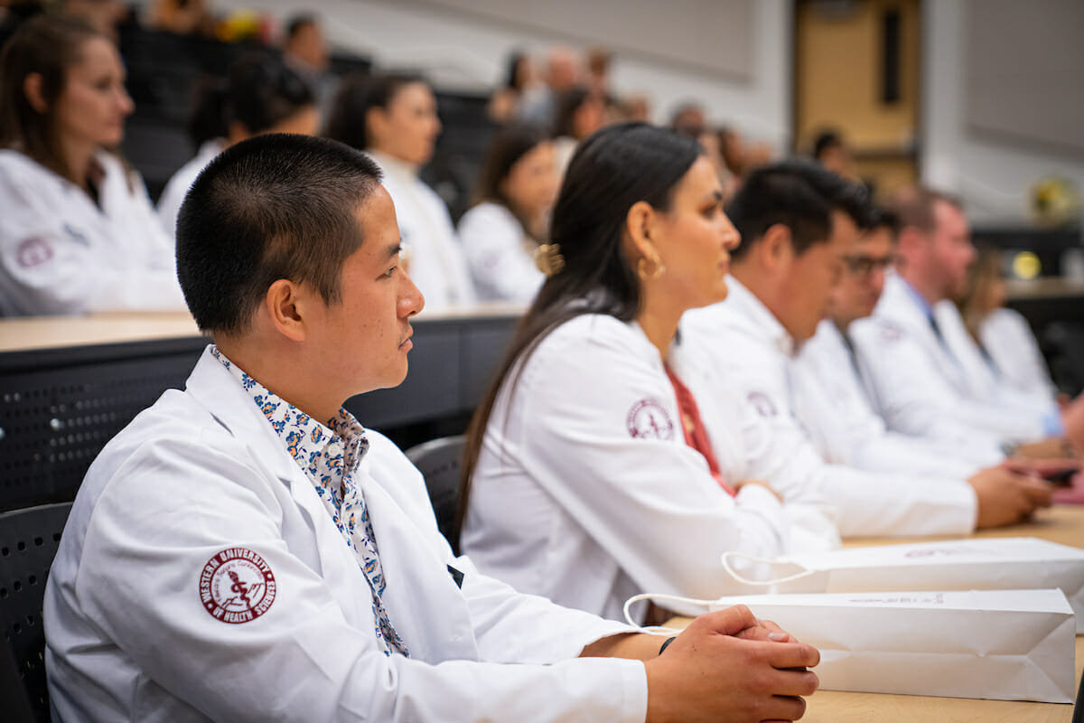 the College of Graduate Nursing held a White Coat Ceremony for FNP students.