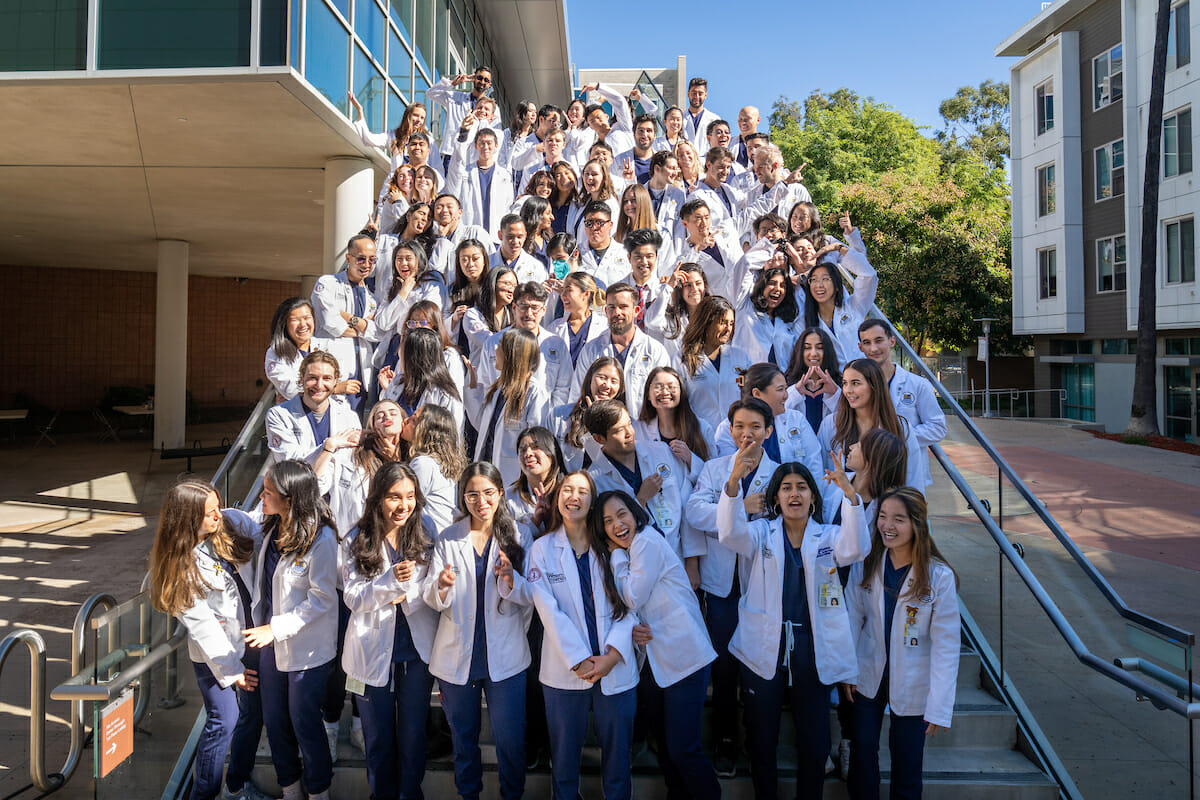 Medical students, posing.