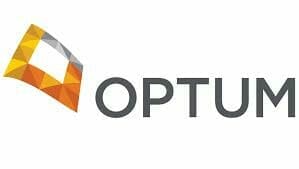 Optum logo on white background.