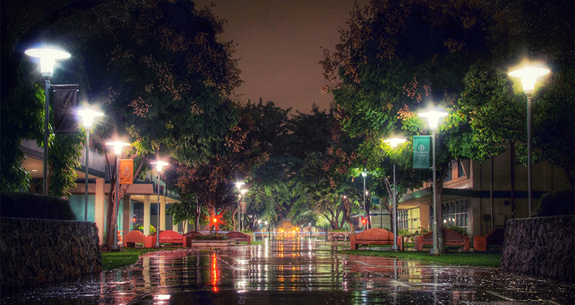 WesternU Campus after the rain