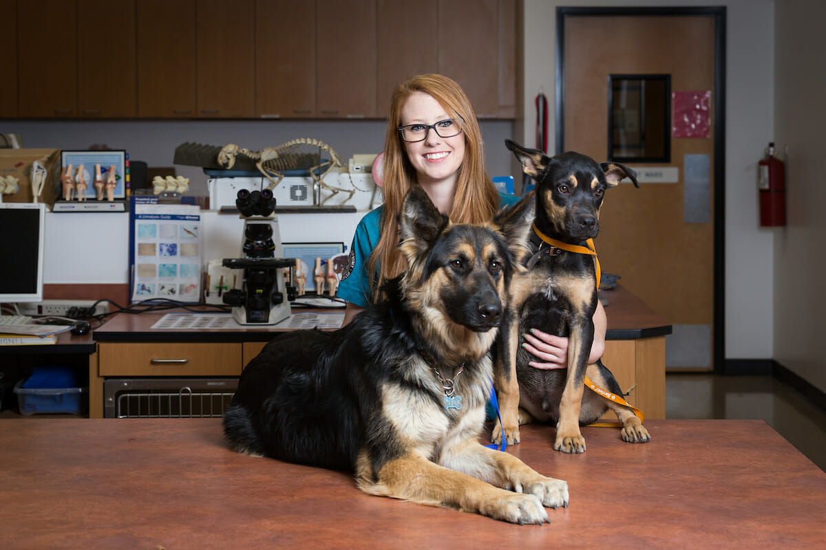 Future Veterinarian with 2 dogs