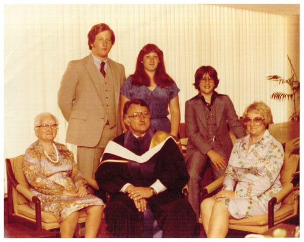 Family - husband, wife, three children, grandmother