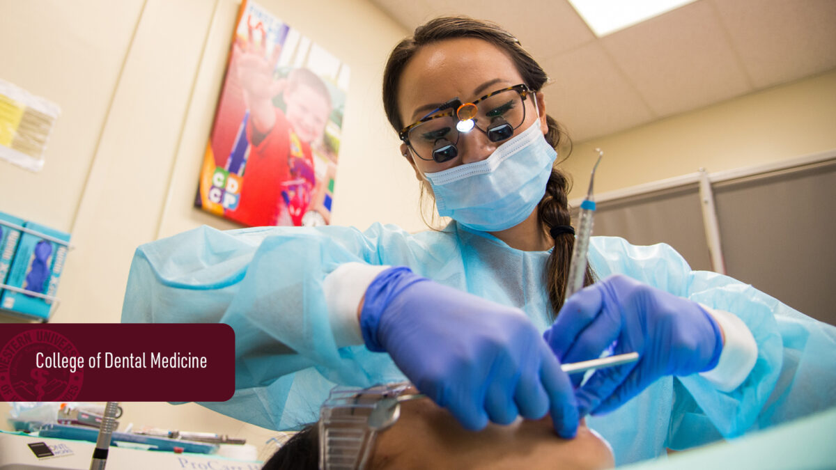 Image of a student with patient