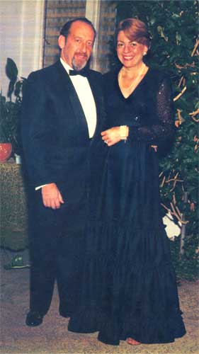 Dr. Seymour Ulansey and wife, Vicki, taken at a showing of her art work.
