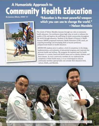 community health education track college of health sciences