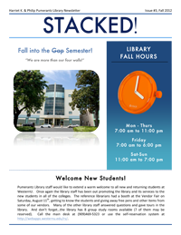 Fall 2012 Library Newsletter