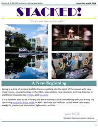 March 2016 Library Newsletter