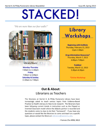 Spring 2013 Library Newsletter