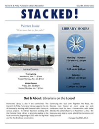 Winter 2012 Library Newsletter